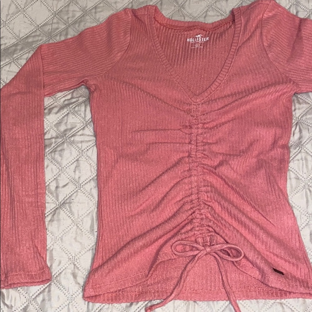 Cinched Front Long Sleeve